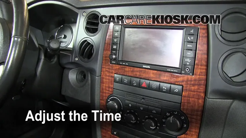 2008 Jeep Commander Limited 5.7L V8 Reloj Fijar hora de reloj